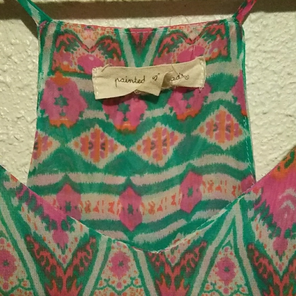 Light Floaty Patterned Tank Top - Picture 3 of 3